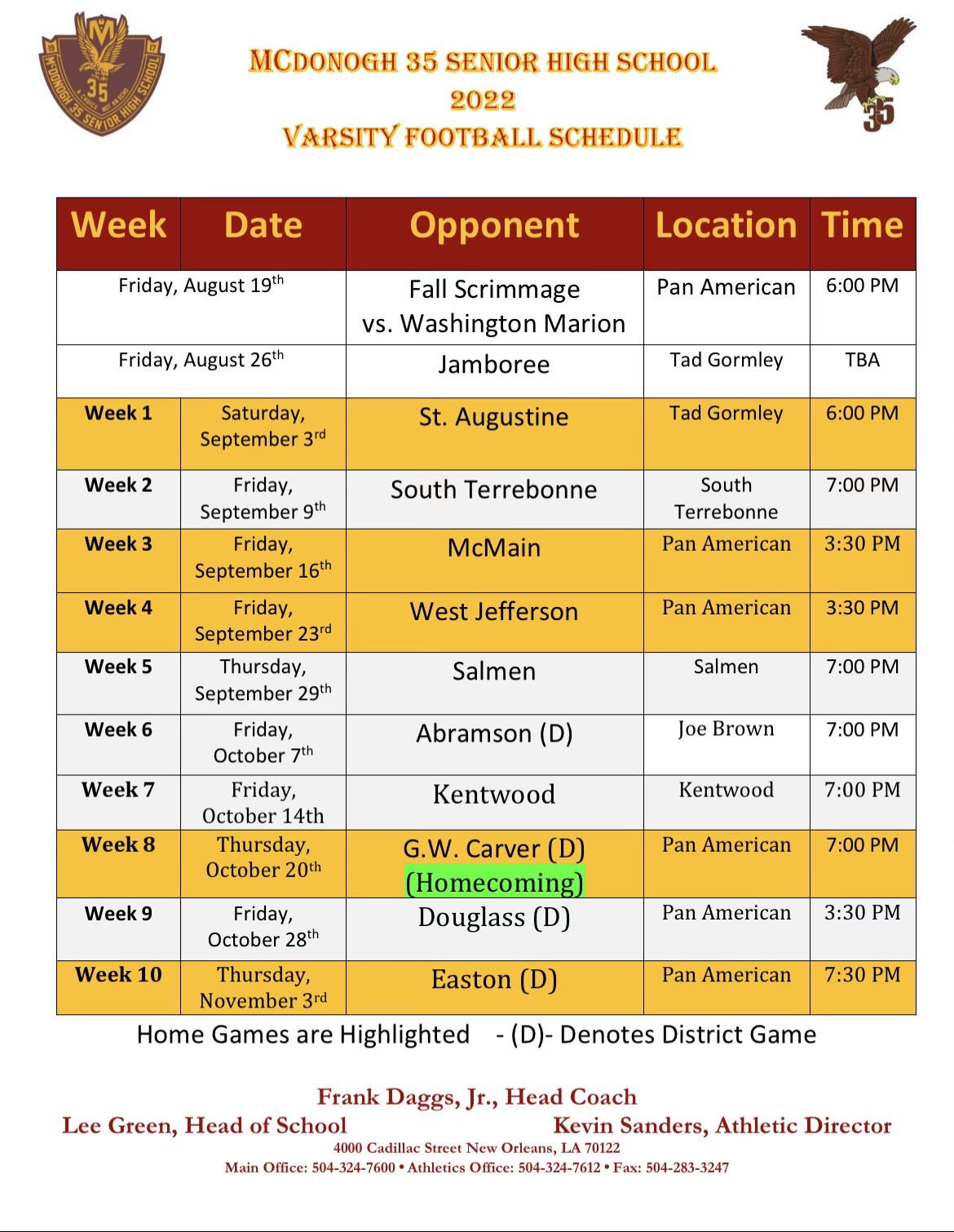 About Us – McDonogh 35 Alumni Association